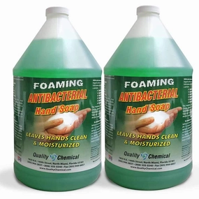 Quality Chemical Antibacterial Liquid Foaming Hand Soap Refill - Antibacterial Hand Soap Refill, Refill Soap for Handwashing and Sanitizing 128 oz (Pack of 2)