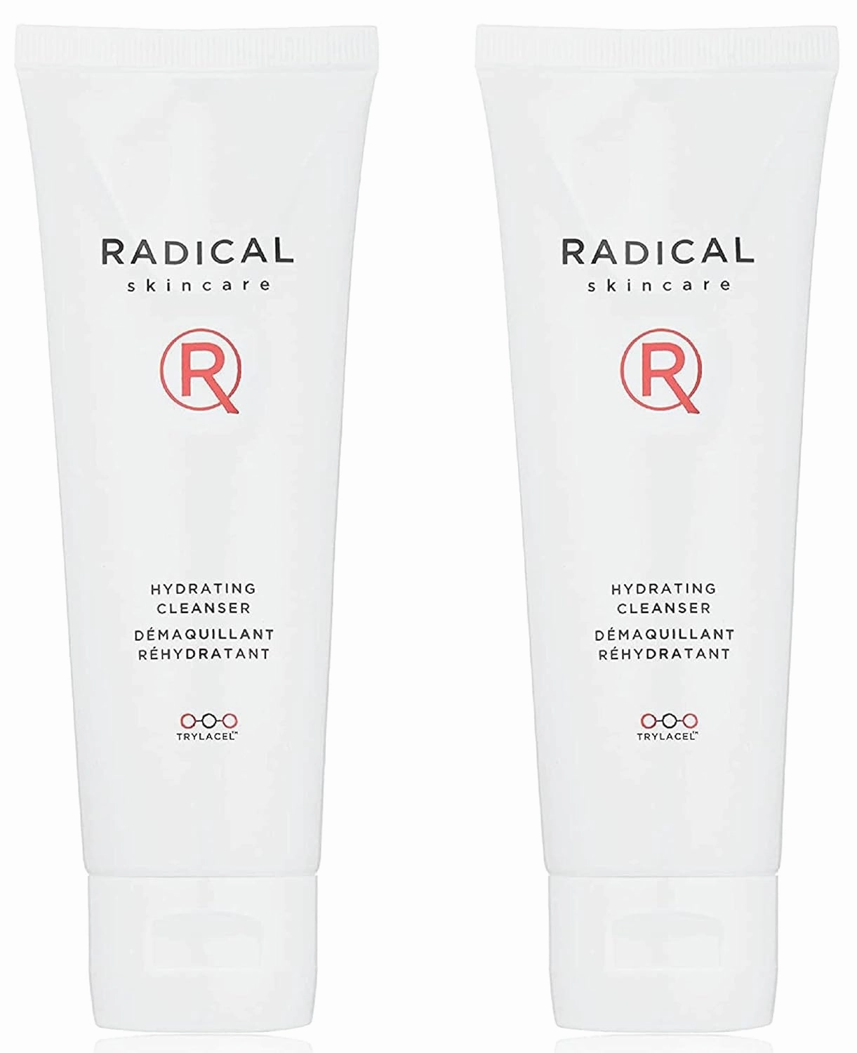 Radical Skincare Hydrating Cleanser- Antioxidant Rich, Non-Drying, Gentle Formula Promotes Cell Turnover | For All Skin Types | Paraben & Cruelty Free | Clinically Proven Results (4 Fl Oz, 2 Pack)