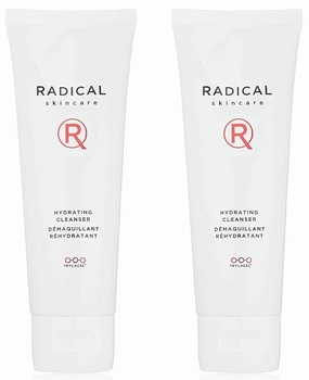 Radical Skincare Hydrating Cleanser- Antioxidant Rich, Non-Drying, Gentle Formula Promotes Cell Turnover | For All Skin Types | Paraben & Cruelty Free | Clinically Proven Results (4 Fl Oz, 2 Pack)