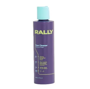 RALLY Plant-Based Gel Foaming Face Cleanser | Clean   Hydrating Formula | Gentle Daily Cleanse   Antioxidants | Derm Approved for Tweens, Teens   Athletes, 6 OZ