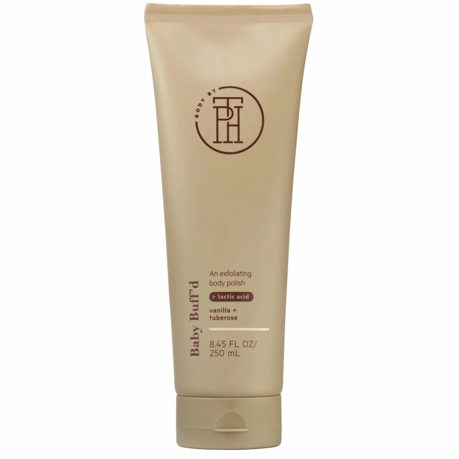 Revitalizing Vanilla   Tuberose Body Scrub with Glycolic & Lactic Acid for dull skin, 8 oz