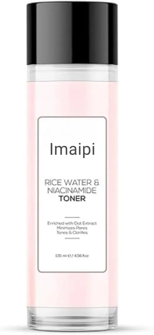 Rice Water & Niacinamide Face Toner, 135ml, Hydrating & Pore Minimizing, with Coconut Water & Oat Extract