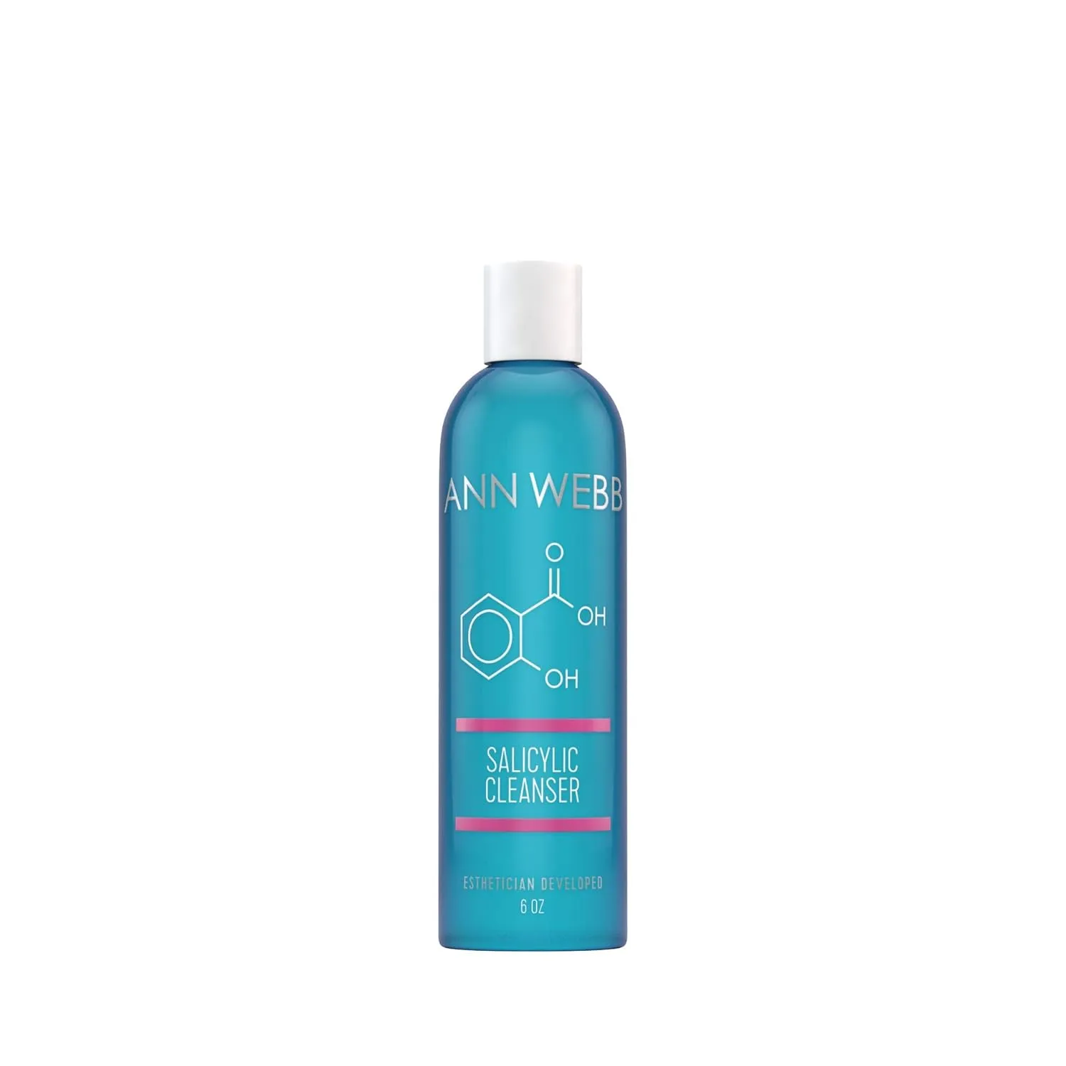 Salicylic Exfoliant Cleanser - Strong but Gentle Non-drying, Lightly Foaming Face wash with Salicylic Acid for Blackheads & Breakouts-Great for Oily & Acne Prone Skin 6oz