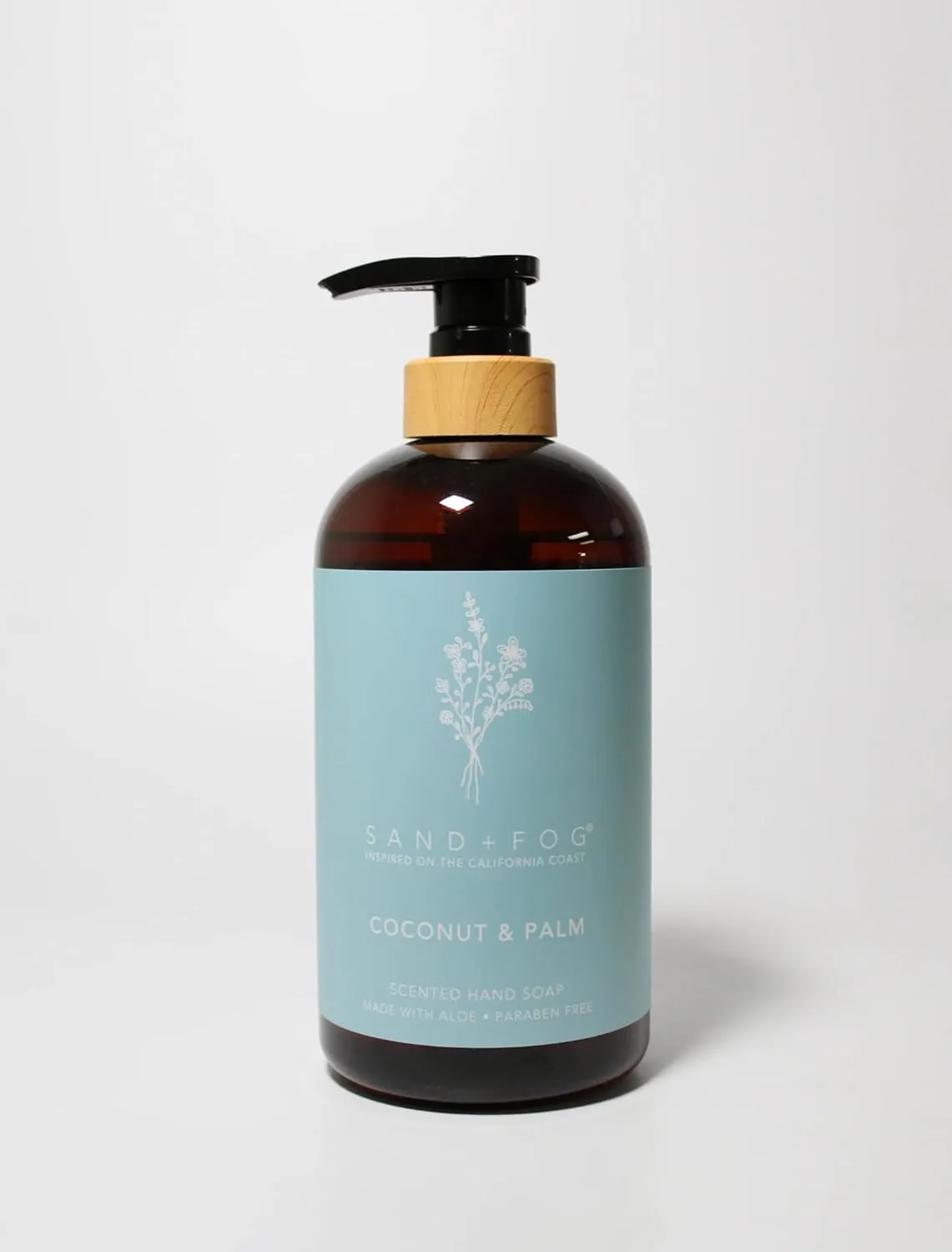 Sand & Fog, PREMIUM Liquid Hand Soap, Scent: COCONUT & PALM (Cleans and Nourishes Skin, made with Aloe) - 20oz PUMP