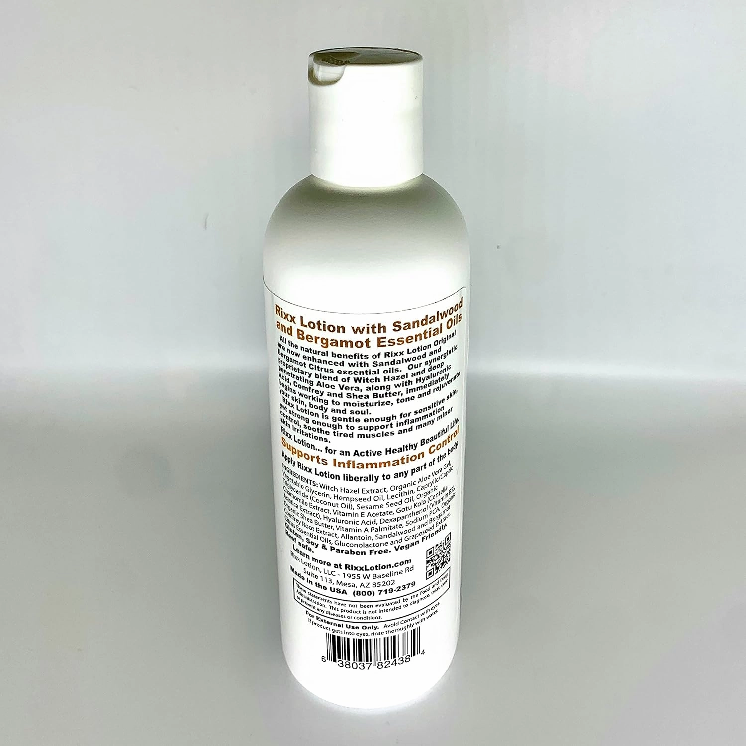 Sandalwood Bergamot Natural Herbal Blend (Sport Cap) with Witch Hazel, Aloe Vera, Shea Butter, Hyaluronic Acid & Essential Oils. Moisturizer and Skin Toner for Face and Body