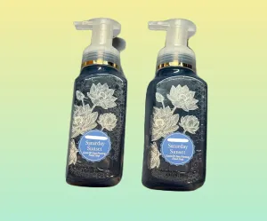 Saturday Sunset Gentle & Clean Foaming Hand Soap by Bath Body, Full Size, 8.75 fl oz/259 mL each, Pack of 2 (Packaging May Vary)