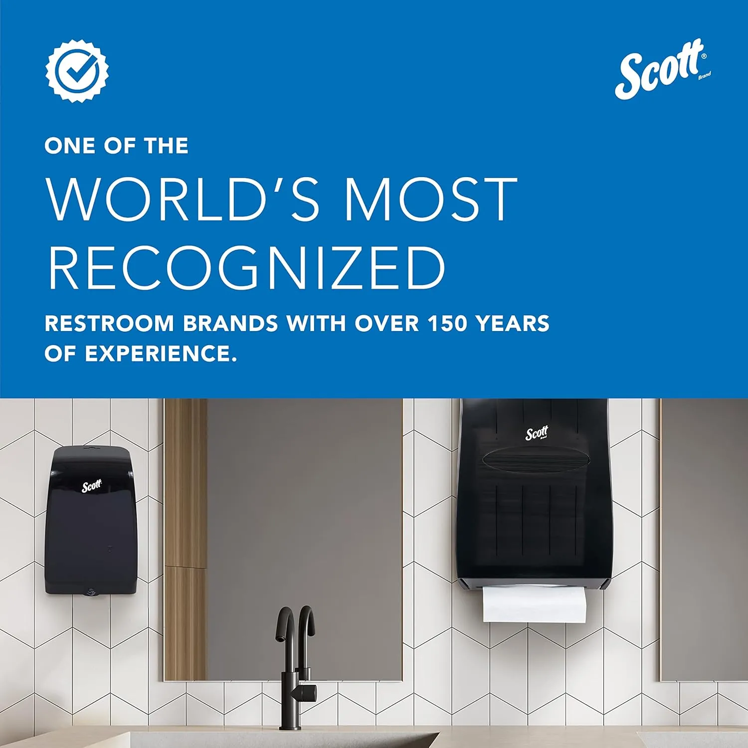 Scott Professional Green Certified Foam Hand Soap (11285), 1.5 L, Foaming, Clear, No Fragrance Added, Under-Counter Refills for Kimberly-Clark Professional Dispensers, Ecologo, NSF E-1 (2 Bottles)