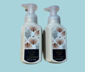 Seaside Skies Gentle & Clean Foaming Hand Soap by Bath body Works, 8.75 fl oz/ 259 mL each, Full Size, Pack of 2