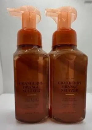 Set of 2 Cranberry Orange Seltzer Gentle & Clean Foaming Hand Soap 8.75 Ounce