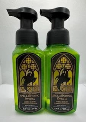 Set of 2 Spellbinding Sweets (Halloween Collection) Gentle & Clean Foaming Hand Soap 8.75 Ounce, Green