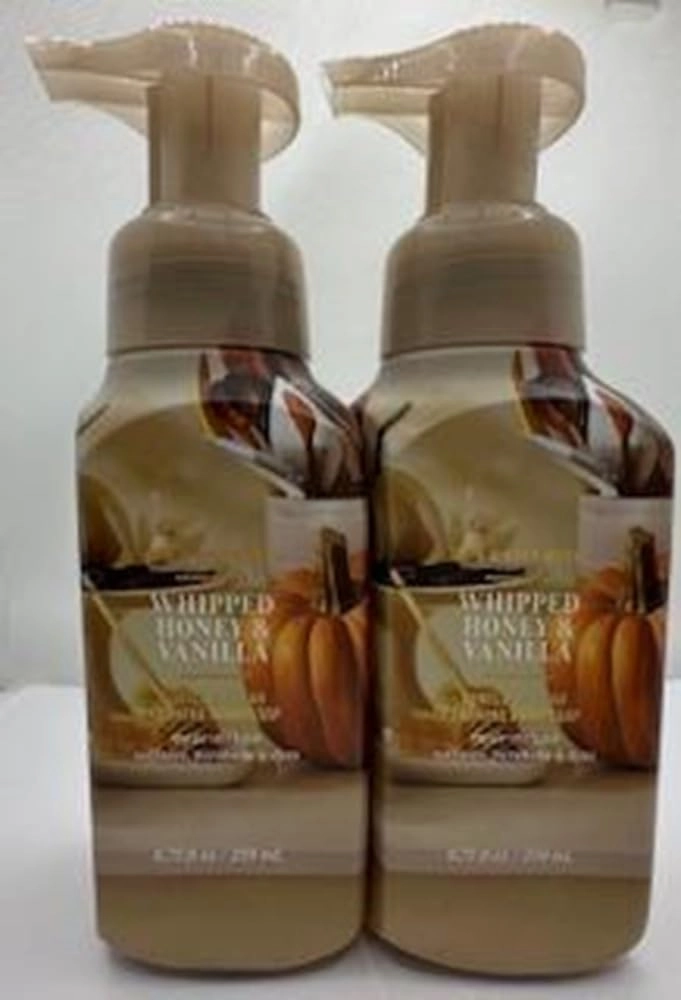 Set of 2 Whipped Honey & Vanilla Gentle & Clean Foaming Hand Soap 8.75 Ounce