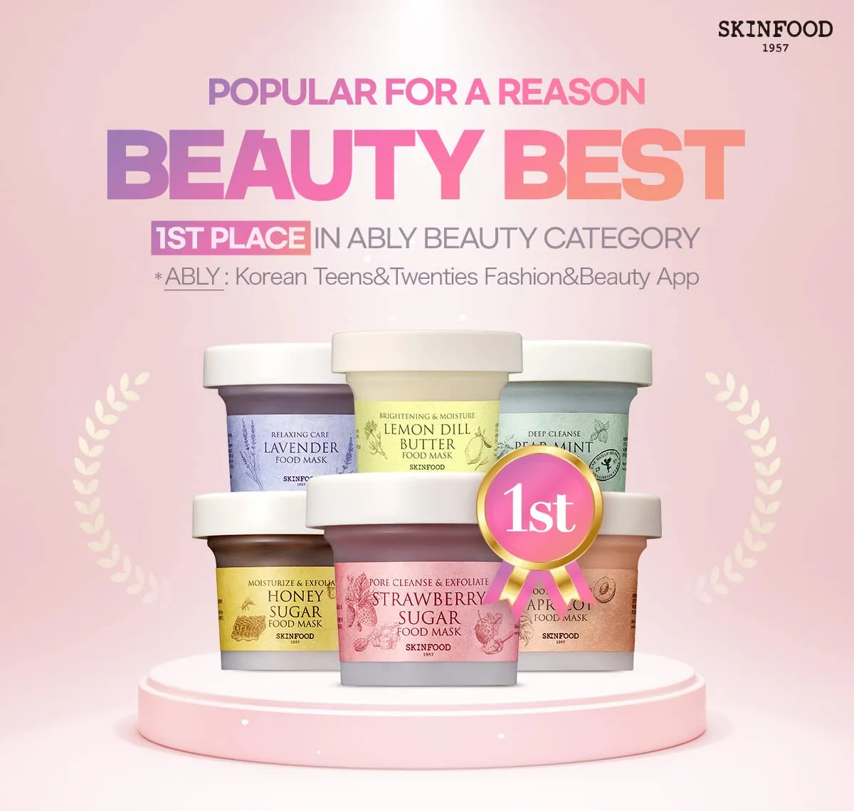SKINFOOD Mask Honey Sugar 120g - Facial Pore Cleanser, Nourishing & Firming Skin Exfoliator - Wash Off Face Masks w/Melting Sugar for Healthy and Smooth Skin- Shower-Proof Texture (4.23 oz)