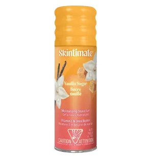 Skintimate Vanilla Sugar Shave Gel for Women | Skintimate Shaving Cream for Women, Womens Shaving Cream, Shave Cream, Shaving Foam, Womens Shave Gel with Vitamin E & Shea Butter, 7oz - Pack of 6