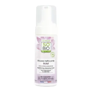 SO'BiO étic | Brightening Cleansing Foam | Organic Gentle Foaming Face Cleanser for Anti-Aging, Normal to Combination Skin | 5.07 fl oz