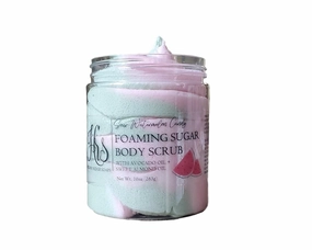 Sour Watermelon Candy Foaming Sugar Scrub | Whipped Sugar Scrub | Foaming Soap Scrub | Emulsified Scrub | Moisturize | Exfoliating Skin Care