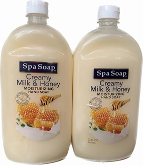 SpaSoap - Creamy Milk & Honey Moisturizig Hand Soap/Anti-bacterial (2)