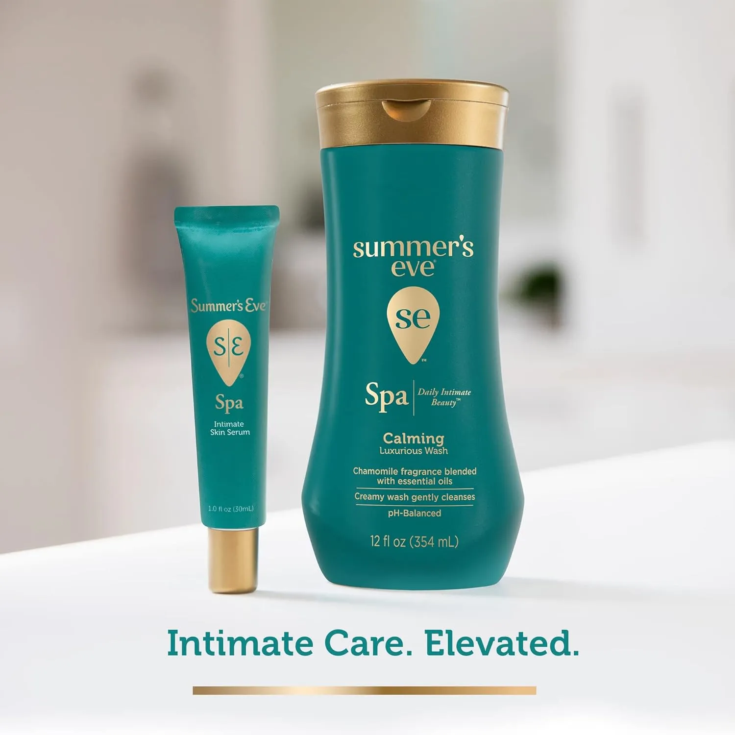Summer's Eve Spa Daily Intimate Wash, Luxurious Cleansing All Over Feminine Body Wash, Calming Chamomile pH-Balanced Feminine Wash, 12oz Bottle
