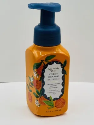 Sweet Orange Blossom Gentle Foaming Hand Soap 8.75 Ounce Full Size Pump Bottle Wash