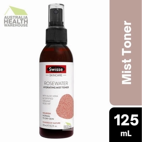 Swisse Skincare Rosewater Hydrating Mist Toner 125mL
