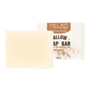 Tallow-Based Facial Cleansing Bar (4oz) - Deep Pore Cleanse with Plant Oils & Natural Moisture - Handmade Soap for Dry/Sensitive Skin