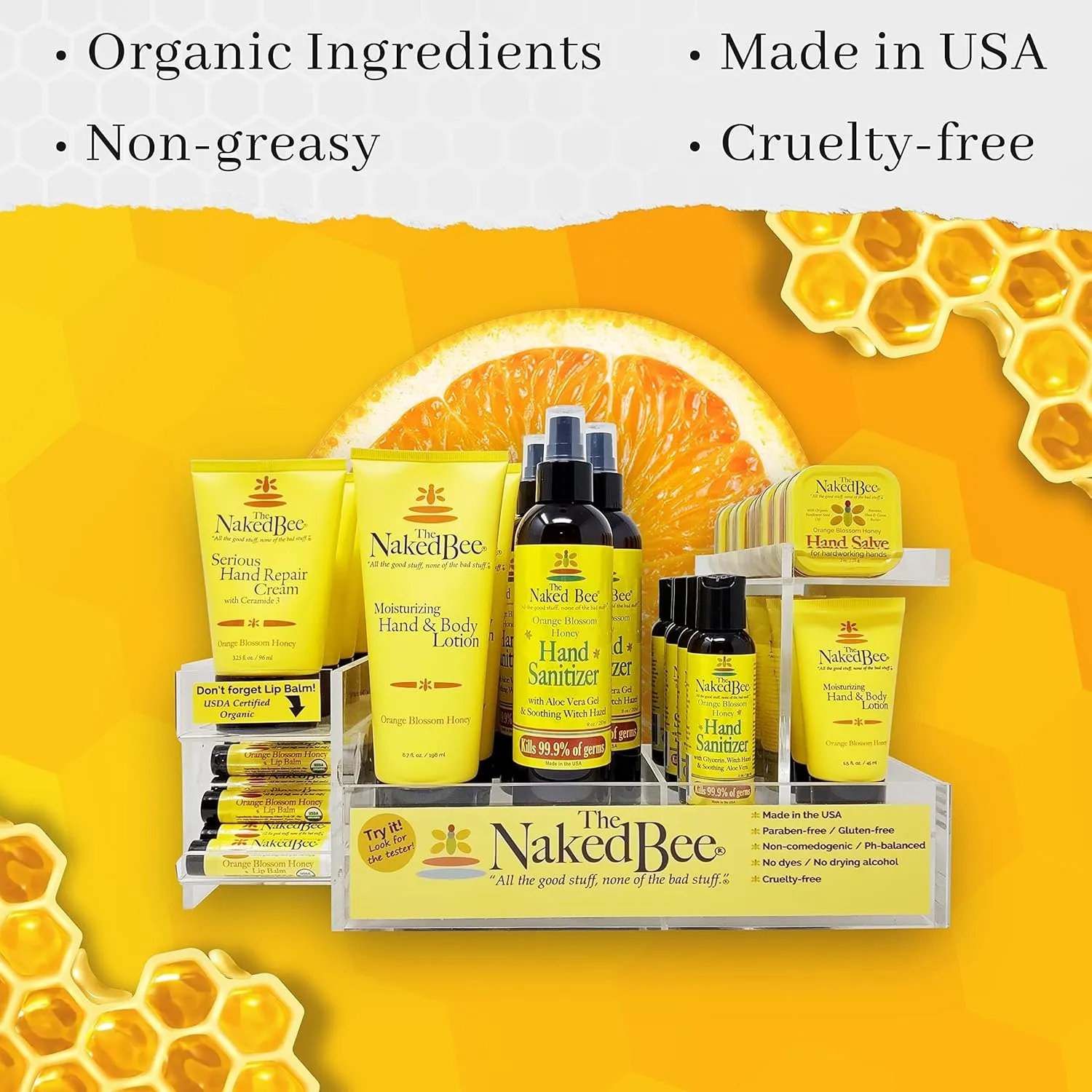 The Naked Bee Oatmeal & Honey Triple Milled Soap, 5 Ounce, 6 Pack, Orange Blossom Honey