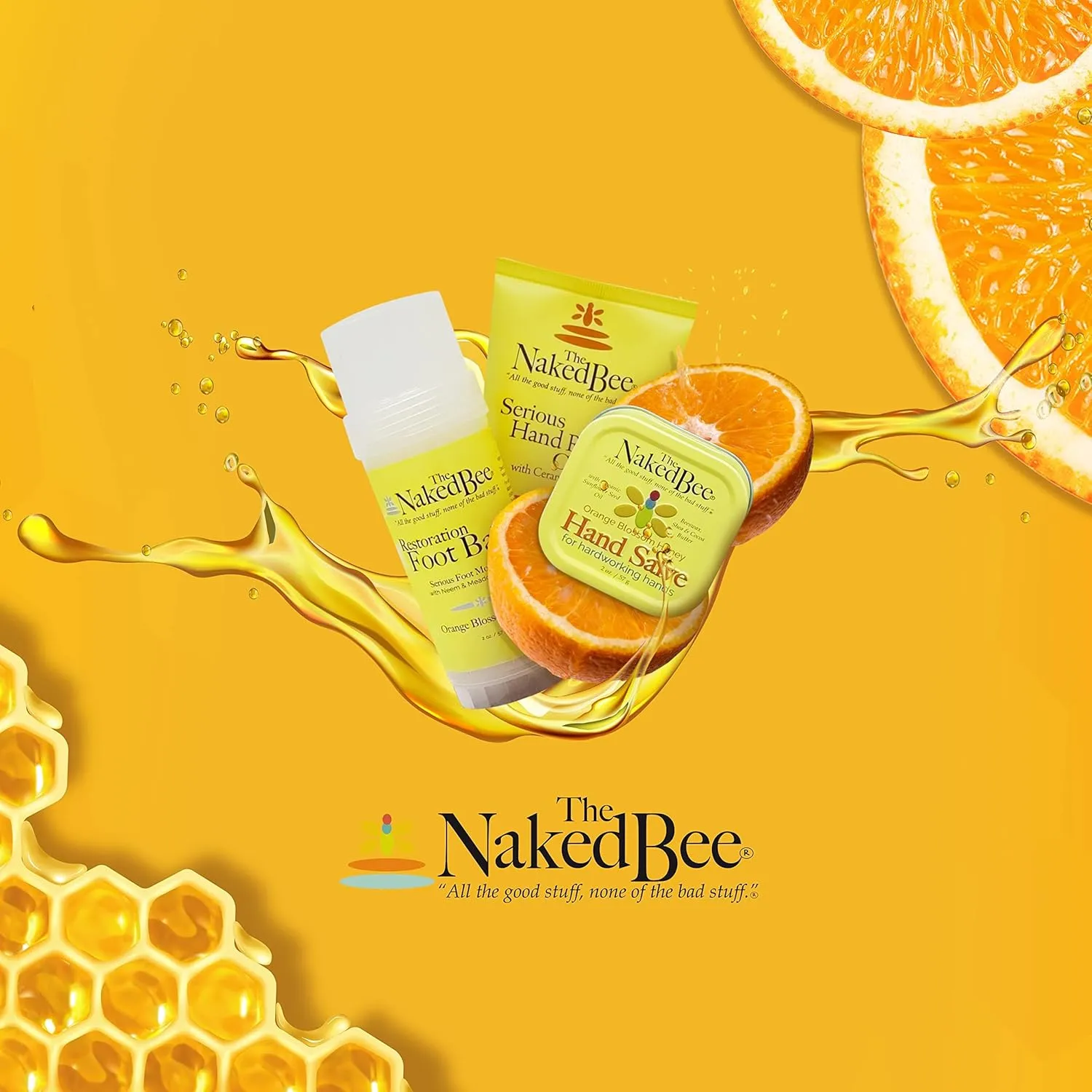 The Naked Bee Oatmeal & Honey Triple Milled Soap, 5 Ounce, 6 Pack, Orange Blossom Honey