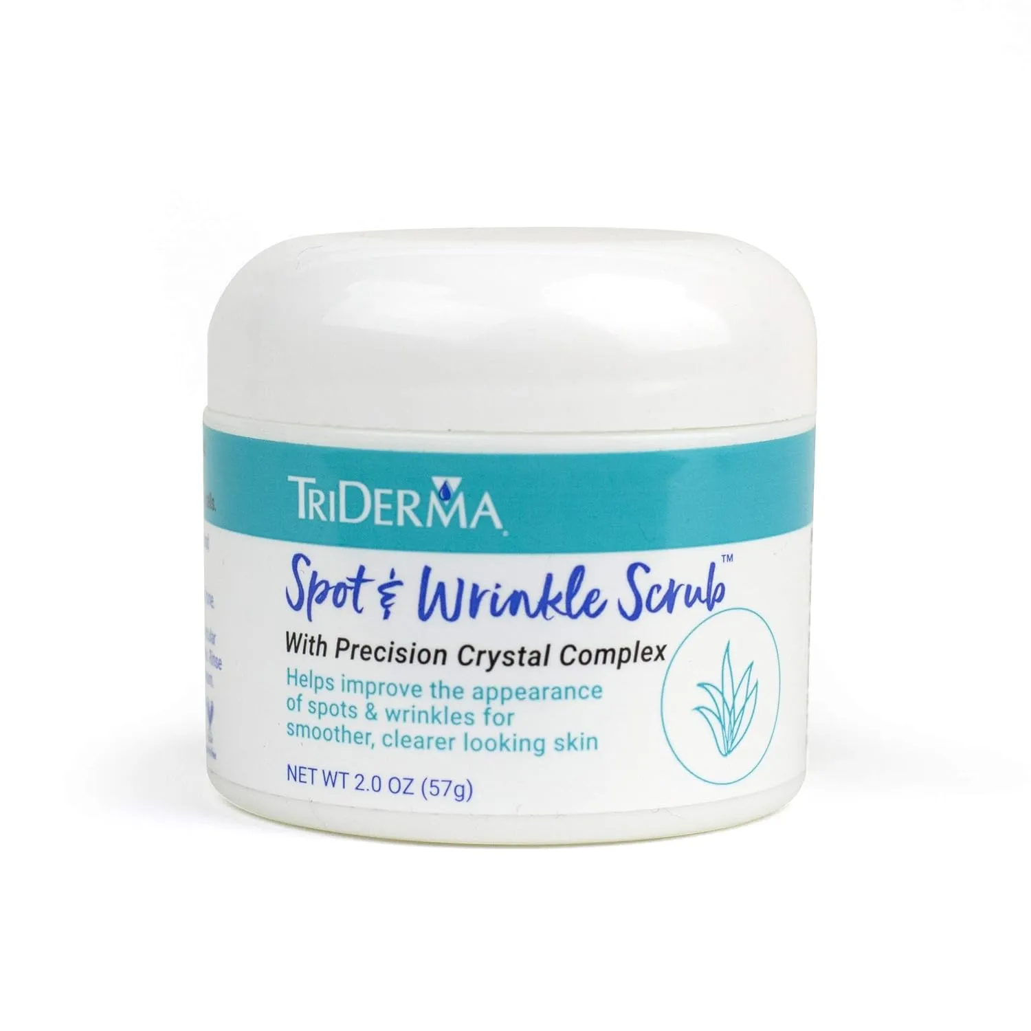 TriDerma Spot & Wrinkle Scrub for Face and Body, Microdermabrasion Gentle Exfoliator, 2 oz