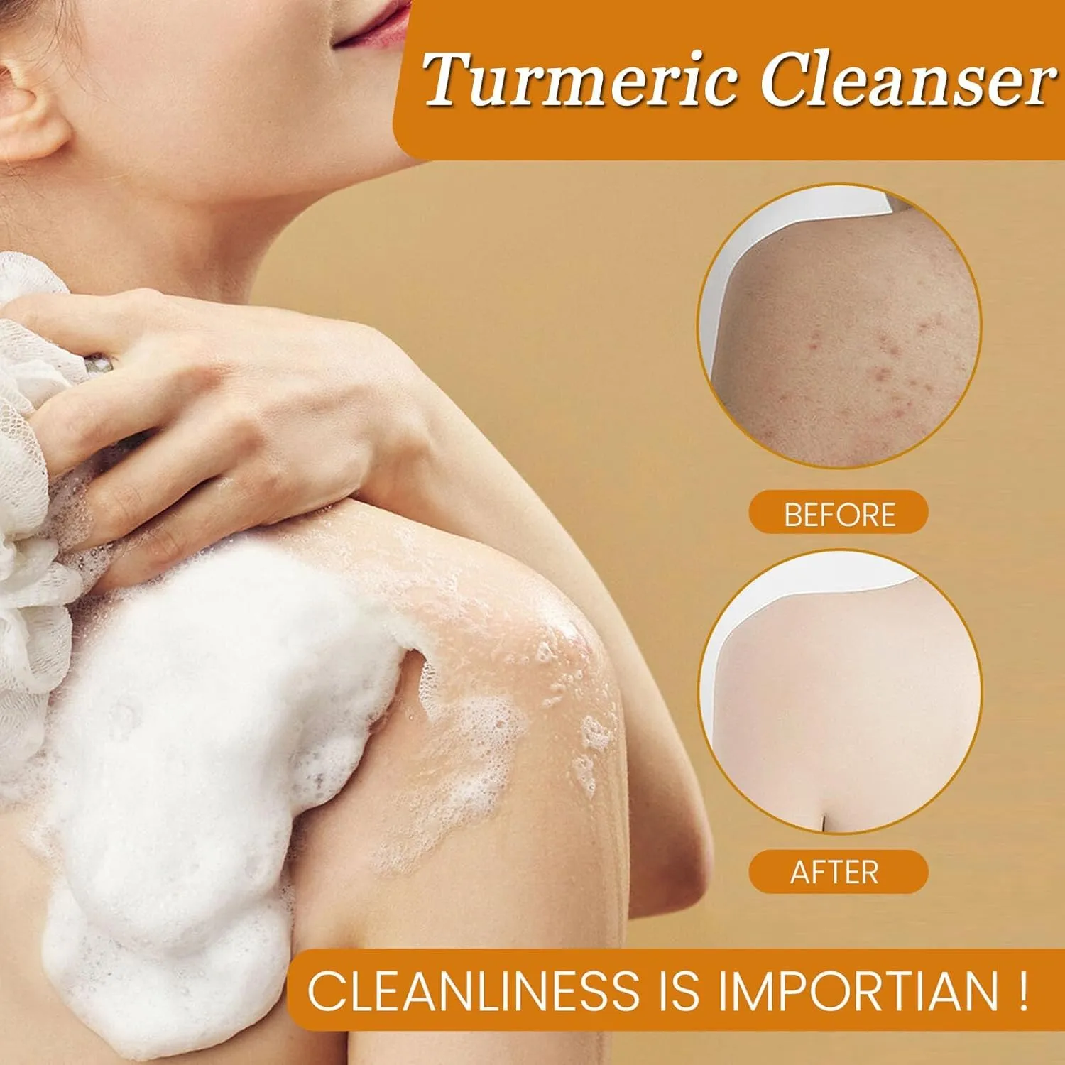 Turmeric Wash and Care Two Piece Set, Turmeric Soap & Face Wash with Brush, Foaming Mousse Facial Deep Cleansing Exfoliating for Face & Body Skin Care (2,2Set)