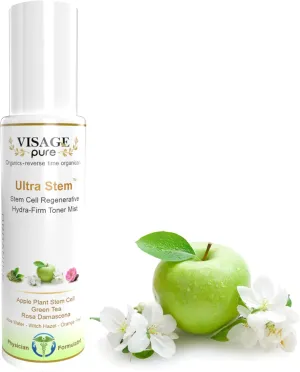Ultra Stem Regenerative Anti-Aging Toner - Extra Strength Highest Concentration Stem Cell Toner. Tightens The Skin and Minimizes Pores - Organic - Physician Formulated -Research Supported