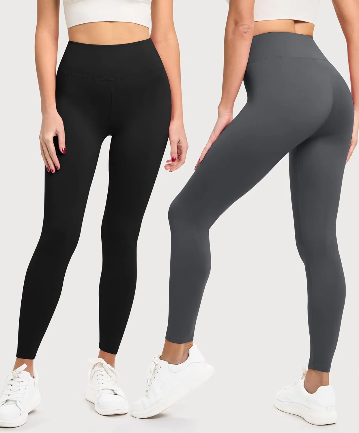 VALANDY Creamlush 3 Pack Leggings for Women-High Waisted Buttery Soft Stretch Yoga Lounge Pants