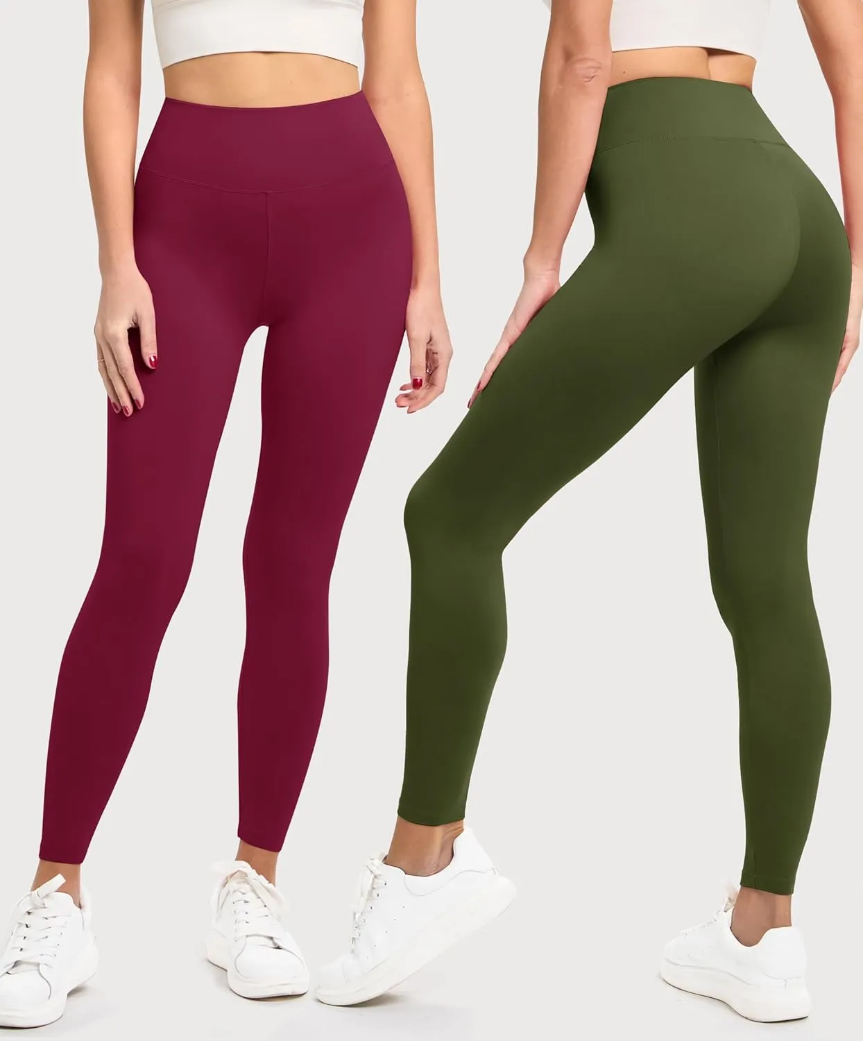 VALANDY Creamlush 3 Pack Leggings for Women-High Waisted Buttery Soft Stretch Yoga Lounge Pants