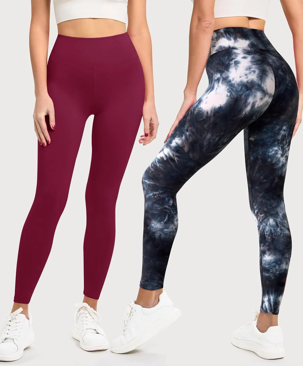 VALANDY Creamlush 3 Pack Leggings for Women-High Waisted Buttery Soft Stretch Yoga Lounge Pants
