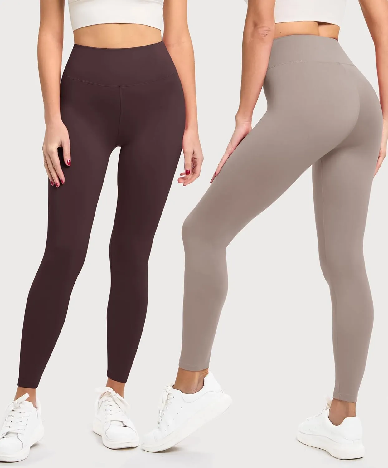 VALANDY Creamlush 3 Pack Leggings for Women-High Waisted Buttery Soft Stretch Yoga Lounge Pants