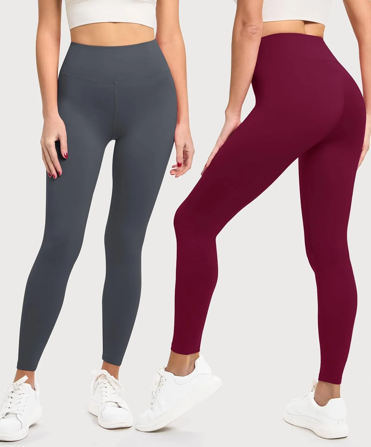 VALANDY Creamlush 3 Pack Leggings for Women-High Waisted Buttery Soft Stretch Yoga Lounge Pants
