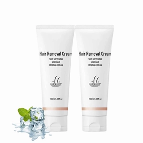 Versatile Aromatic Mild Formula Hair Removal Cream, Painless Hair Removal Cream, Suitable for Men and Women of All Skin Types (2pcs)