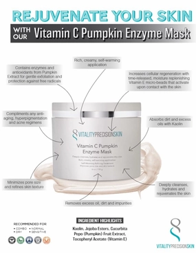 Vitality Precision Skin Vitamin C Pumpkin Enzyme Mask