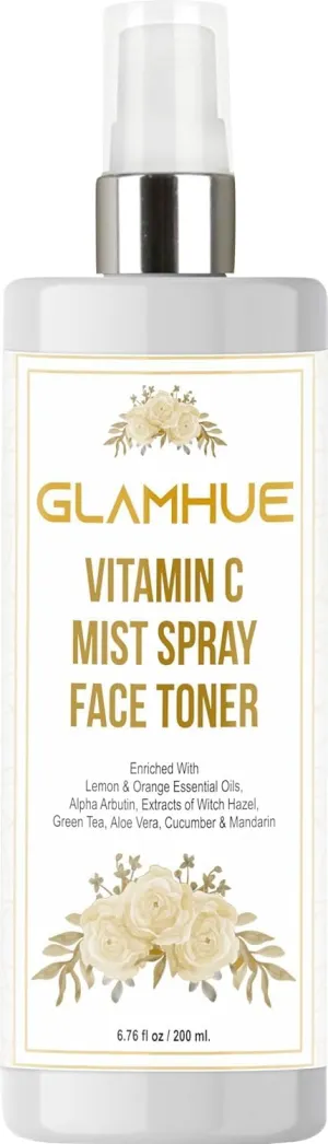 Vitamin C Face Toner Mist Spray with Essential Oils, Aloe Vera, Green Tea, 200 ml