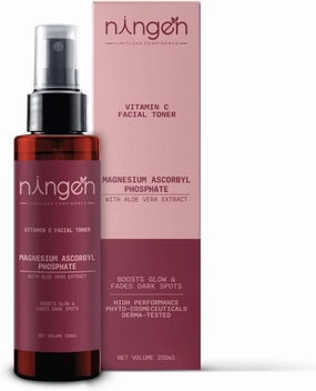 Vitamin C Facial Toner for Face|Enriched with Aloe Vera Extract, for Glowing Skin,Fades Pigmentation and Dark Spots, Suitable for All Skin Types, Men & Women - 200ML