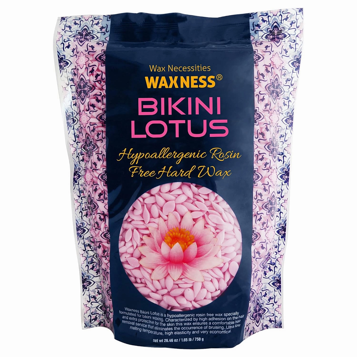 Waxness Premium Rosin Free Bikini Lotus Hard Wax Beads 1.65 lb / 750g