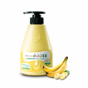 WELCOS KWAILNARA Banana Milk Body Wash – Korean Body Wash with Banana Extract for Soft, Hydrated Skin 560 g / 19.75 oz.