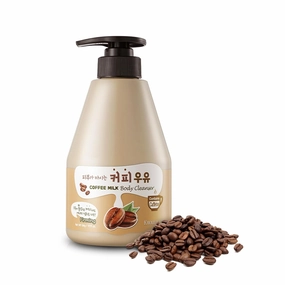 WELCOS KWAILNARA Coffee Milk Body Wash – Korean Body Wash with Coffee Extract for Energized Skin 560 g / 19.75 oz.