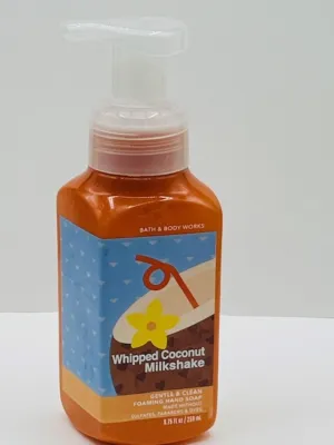Whipped Coconut Milk shake Gentle Foaming Hand Soap 8.75 Ounce Wash