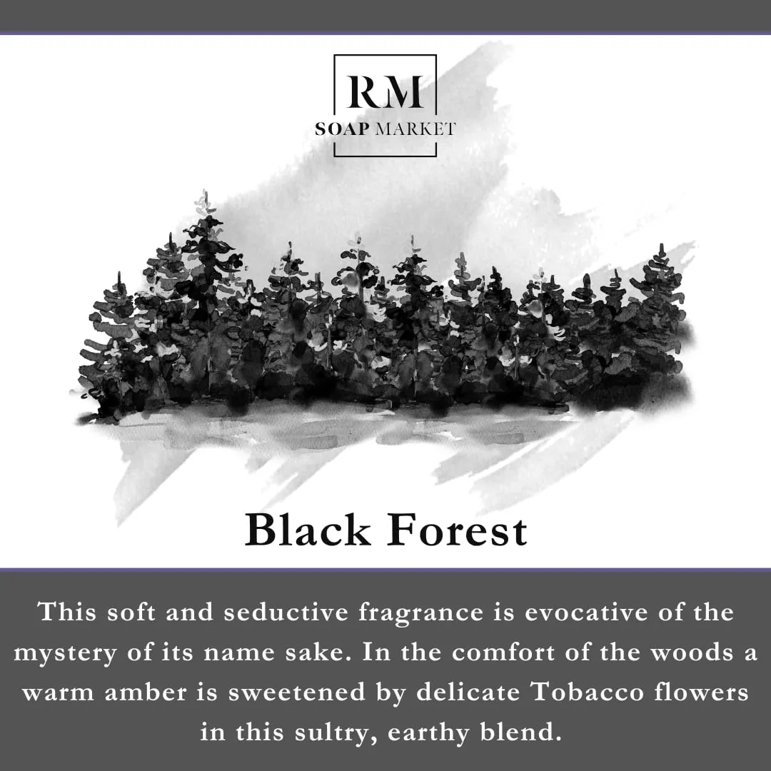 Whipped Soap, Black Forest Fragrance, Foaming Soap, Body Wash & Shaving Cream With Coconut Oil, Body Skin Care for Men, Women & All Skin Types, Warm Amber & Tobacco Flowers Scent, 6 Oz