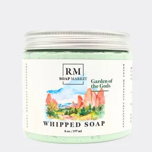Whipped Soap, Garden of the Gods Fragrance, Foaming Soap, Body Wash & Shaving Cream With Coconut Oil, Body Skin Care for Men, Women & All Skin Types, Spring Clover & Greens Scent, 6 Oz
