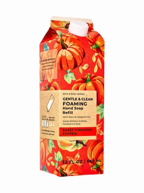 White Barn SWEET CINNAMON PUMPKIN Gentle & Clean Foaming Refill 32 fl oz / 946 ml