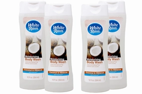 White Rain Body Wash Tropical Coconut 12OZ Pack of 4
