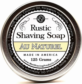 WSP Hypoallergenic Rustic Shaving Soap (Unscented) Artisan Made in America Using Vegan Natural Ingredients