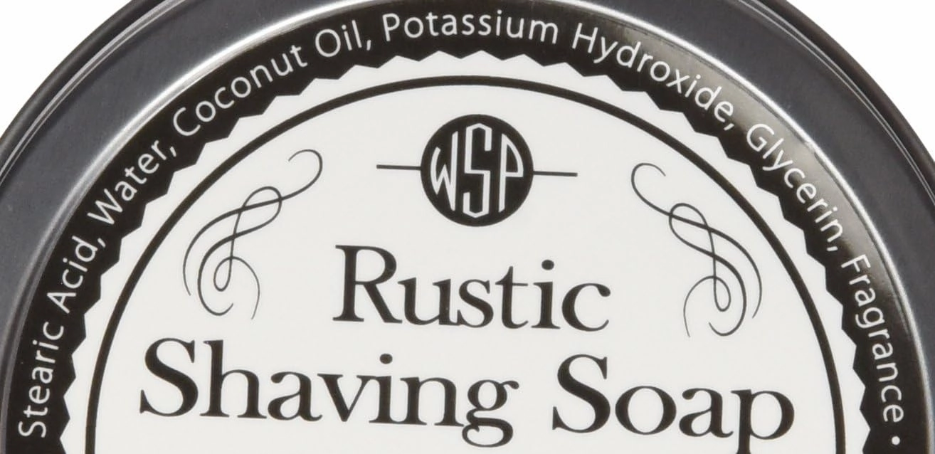 WSP Luxury Rustic Shaving Soap (Mahogany) Artisan Made in America Using Vegan Natural Ingredients
