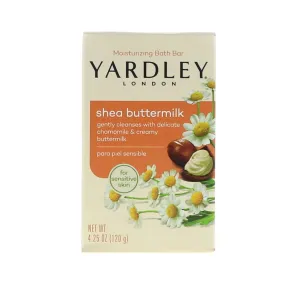 Yardley London Sensitive Skin Shea Buttermilk Bar Soap, 4.0 oz (Pack of 6)