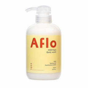 에이플로 AFLO MSM Spa Body Wash, 16.9 fl oz, Pump Bottle